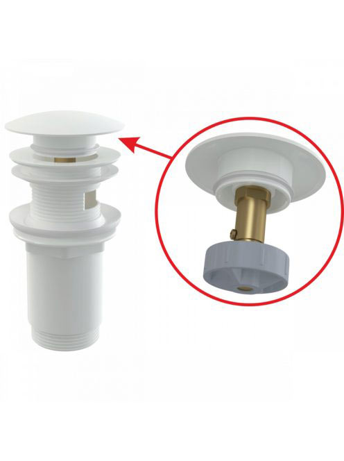 Alcaplast - CLICK/CLACK mosdó leeresztő 5/4 túlfolyóval A392