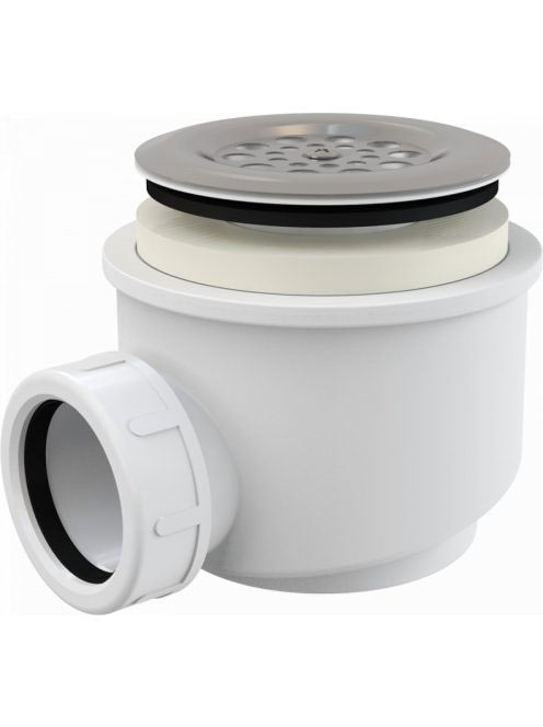 Alcaplast - Zuhanyszifon rozsdamentes ráccsal A46-60 - Fürdő