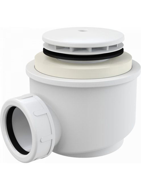 Alcaplast - Zuhanyszifon sapkával fehér A47B-50 - Fürdőszoba