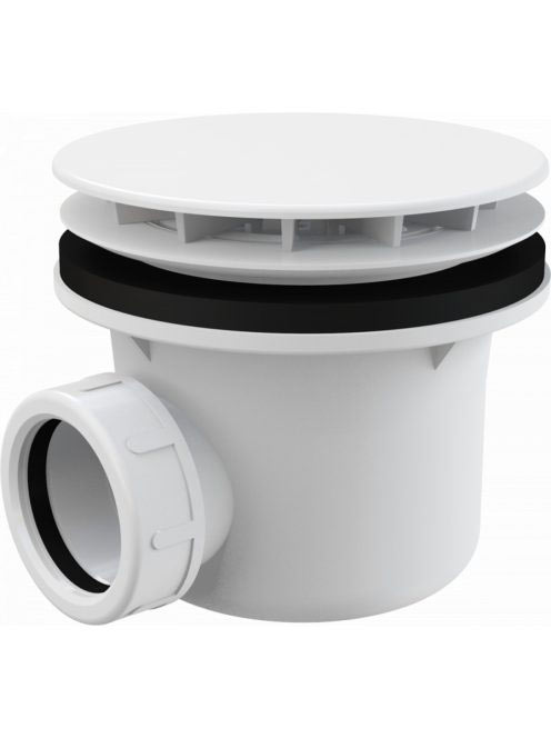 Alcaplast - Zuhanyszifon sapkával fehér A49B - Fürdőszoba -