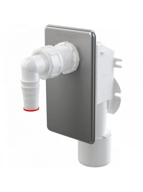 Alcaplast - Falba szerelhető mosógép szifon krómozott előlap