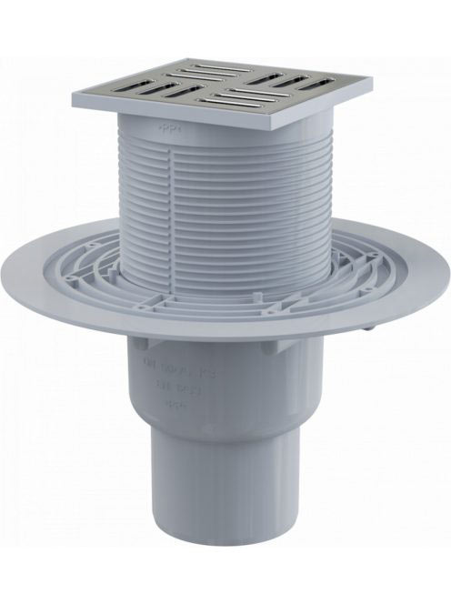 Alcaplast - Padlóösszefolyó 105×105/50/75 mm APV201 - Fürdős