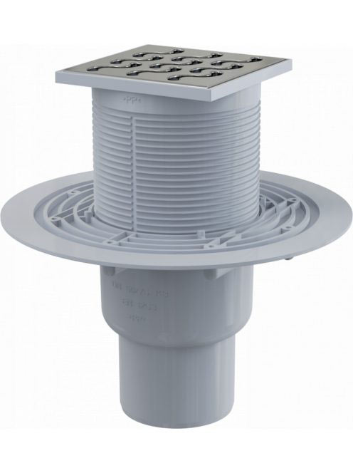 Alcaplast - Padlóösszefolyó 105×105/50/75 mm APV202 - Fürdős