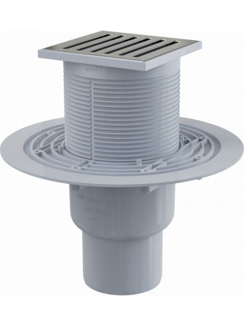 Alcaplast - Padlóösszefolyó 105×105/50/75 mm APV203 - Fürdős