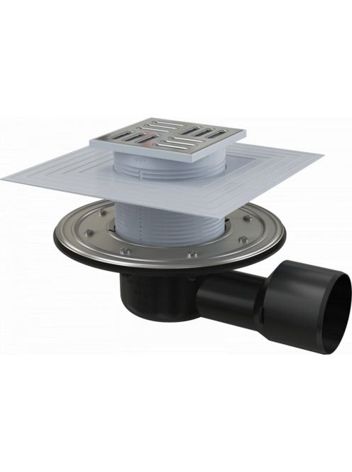 Alcaplast - Padlóösszefolyó 105×105/50/75 mm APV3344 - Fürdő