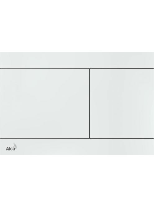 Alcaplast Nyomólap rozsdamentes-fehér fényes FUN-WHITE - Für