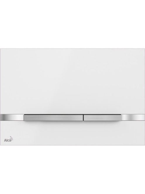 Alcaplast Nyomólap rozsdamentes-fehér fényes STRIPE-WHITE -