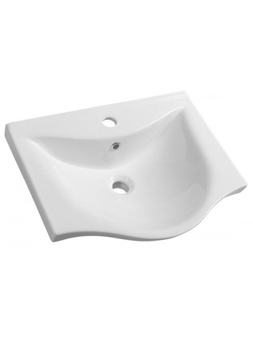 Aqualine ZARA kerámia mosdó 54x44,5 cm fehér 10055 - Fürdősz