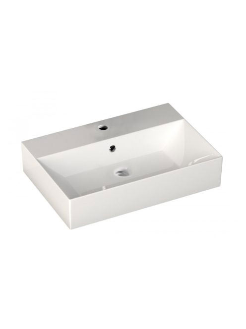 Aqualine Mosdó, pultra ültethető vagy falra szerelhető 70x42