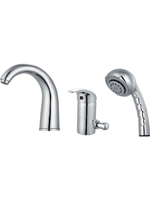 Aqualine Kasiopea kádperemre szerelhető csaptelep 3 részes,