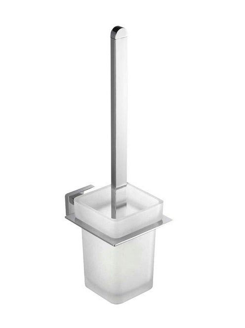 Aqualine Apollo WC kefe tartó, tejüveg/króm 1416-08 - Fürdős