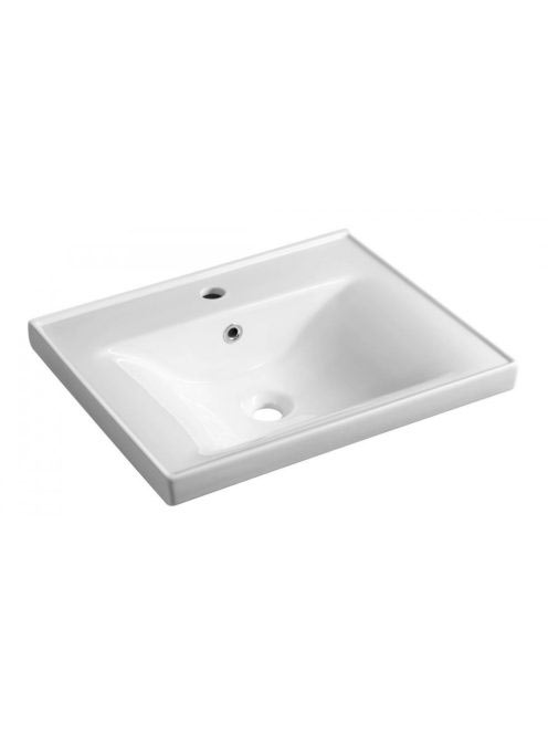 Aqualine Sava 55x46 kerámia mosdó túlfolyóval 2055 - Fürdősz