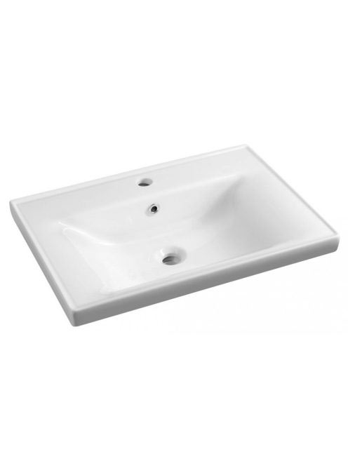 Aqualine Sava kerámia mosdó 70x46 túlfolyóval 2070 - Fürdősz