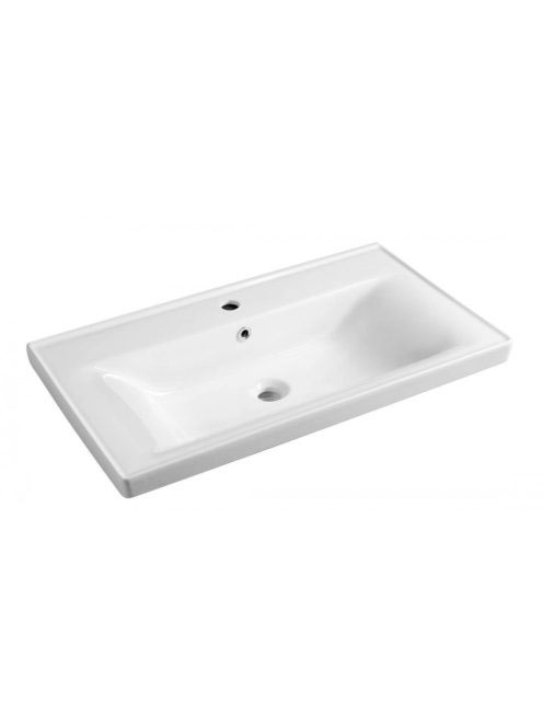 Aqualine Sava kerámia mosdó 80x46 túlfolyóval 2080 - Fürdősz