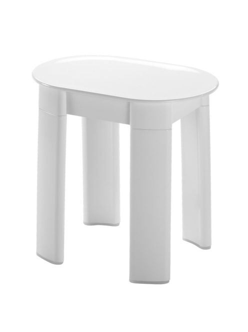 Aqualine Tetra fürdőszobai szék 42x41x27 cm, fehér 2872 - Fü
