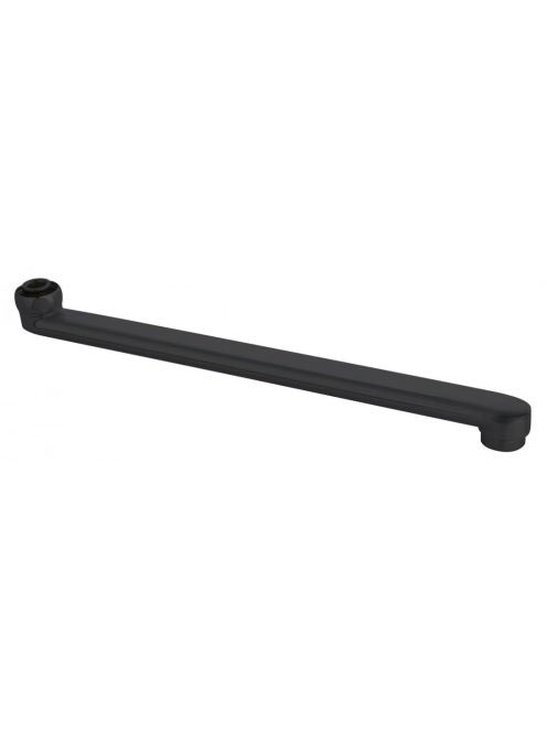 Aqualine kifolyócső 220 mm, matt fekete 43990B - Fürdőszoba