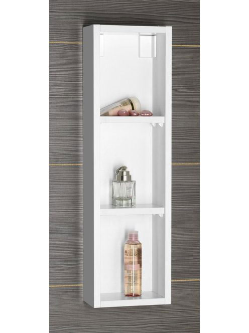 Aqualine Zoja nyitott szekrény 20x70x12 cm, fehér 45463 - Fü