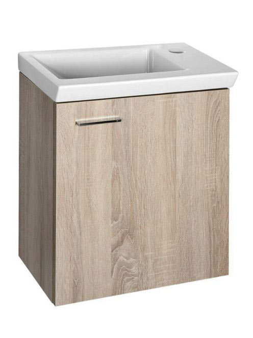 Aqualine Zoja mosdószekrény 44x50x25,3 cm platina tölgy 5104