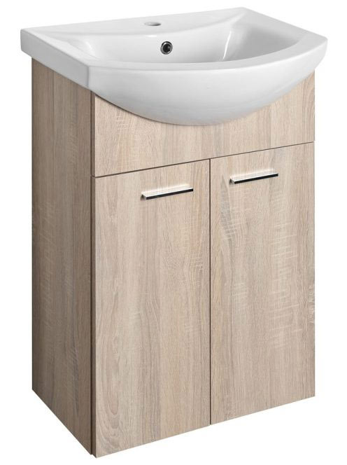 Aqualine Zoja 2 ajtós mosdószekrény 50,8x74x30cm platina töl