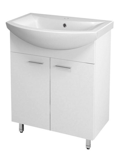 Aqualine ZOJA Mosdótartó szekrény, 61,5x74x32,5 cm, fehér, 5