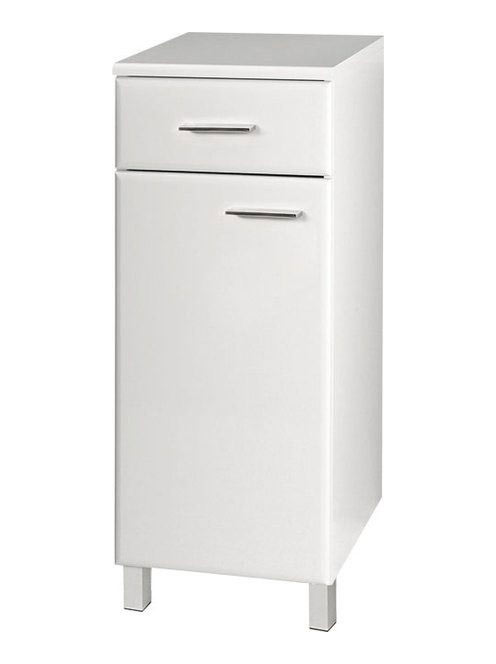 Aqualine ZOJA szekrény fiókkal, 35x78x29 cm, fehér, balos, 5