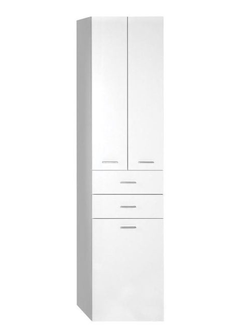 Aqualine ZOJA álló szekrény fiókkal és szennyeskosárral, feh