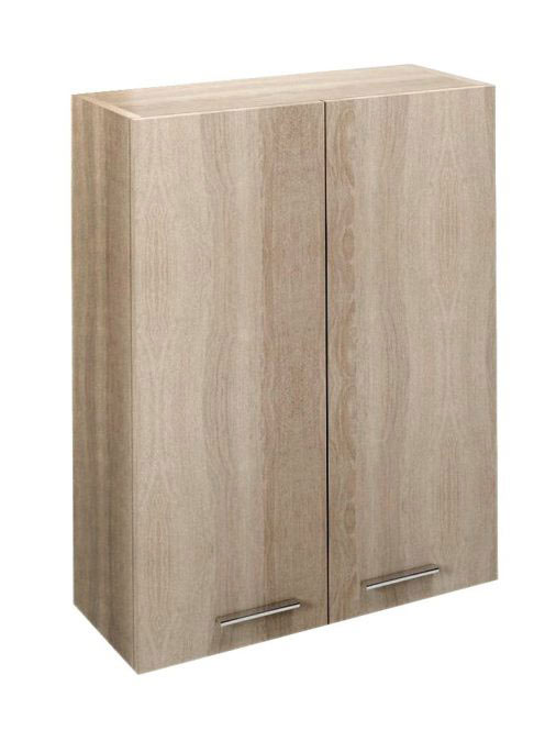 Aqualine Keramia Fresh 2 ajtós felsőszekrény 50x76x23 platin