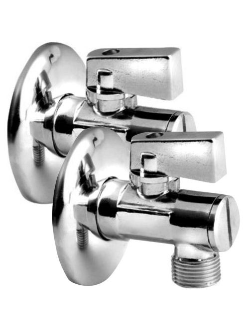 Aqualine sarokszelep szűrővel 3/8x1/2, anya nélkül, króm 531