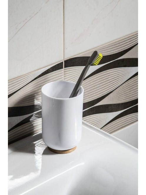 Aqualine Snow álló fogkefetartó, fehér 7579 - Fürdőszoba - F