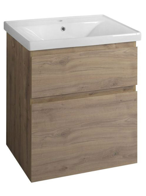 Aqualine Altair 2 fiókos fali mosdótartó szekrény 61,5x44,7