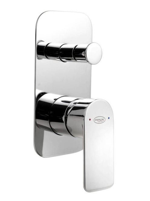 Aqualine Daphne 2 irányú falbaépített zuhanycsaptelep, króm