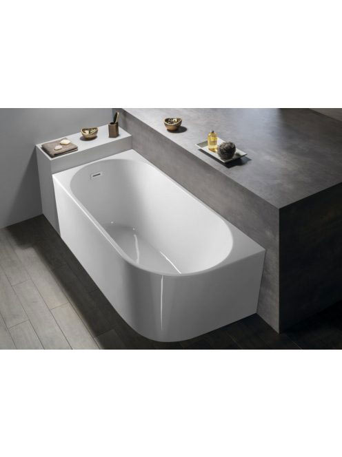 Aqualine Tibera L Balos szabadonálló akril kád 150x75 cm, fe