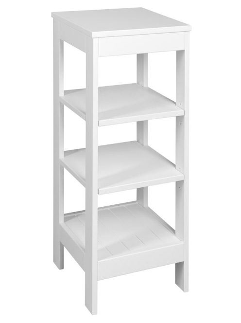 Aqualine ETIDE polcos szekrény 36x86x36 cm, matt fehér ET086