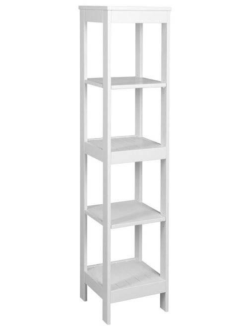 Aqualine ETIDE polcos szekrény 36x156x36 cm, matt fehér ET15