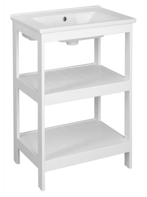 Aqualine Etide nyitott polcos mosdószekrény 51,8x85,5x44 cm,