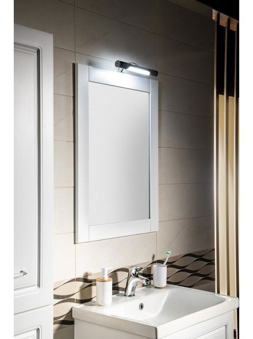 Aqualine Favolo keretes tükör 70x90 cm matt fehér FV090 - Fü