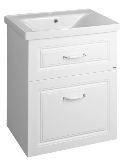 Aqualine Favolo 2 fiókos fali mosdótartó szekrény 57x44,6 cm