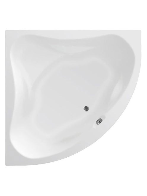Aqualine Dunaj II láb nélküli sarokkád 149x150x47 cm fehér G