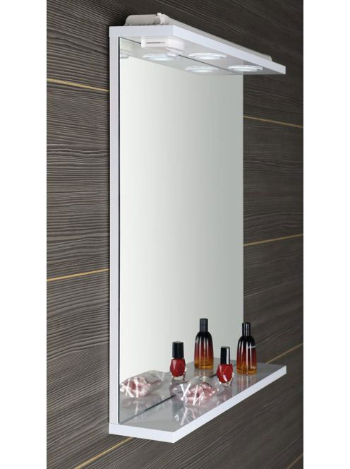 Aqualine Korin LED tükör világítással 60x70x12 cm aljzat kap