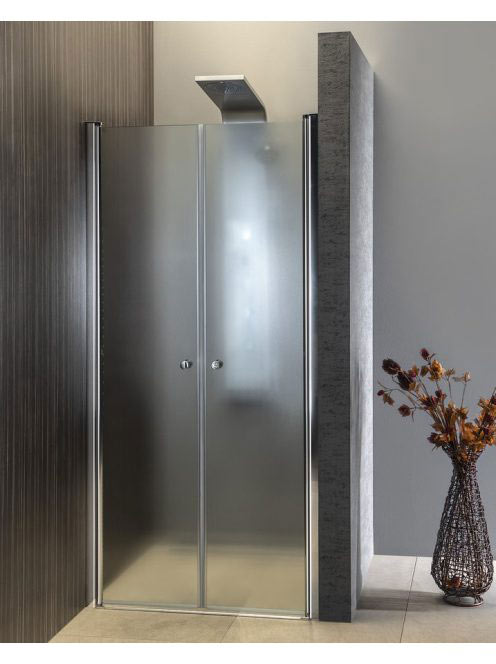 Aqualine Pilot dupla nyíló zuhanyajtó 90x190 cm, matt BRICK