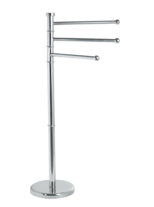 Aqualine Samba szabadon álló törölközőtartó, fényes inox SB1