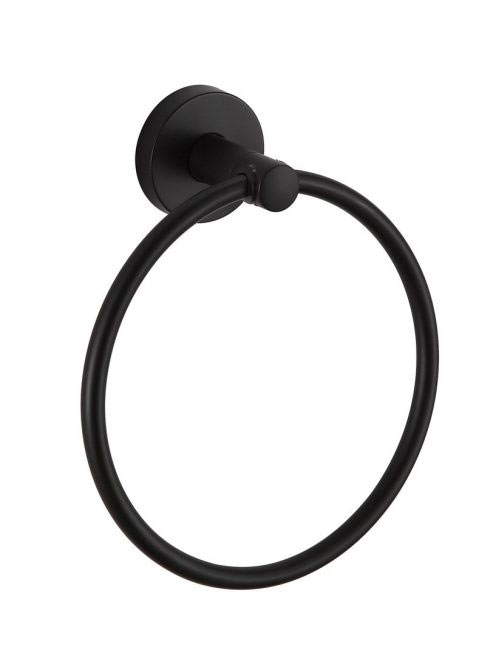Aqualine Samba törölközőtartó, fekete SB206 - Fürdőszoba - F