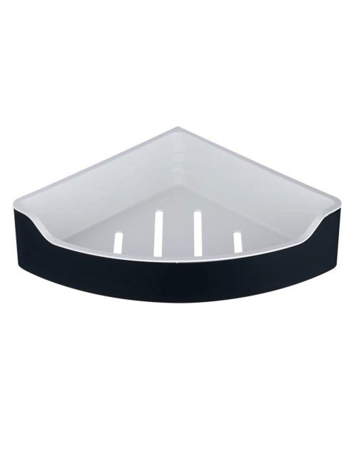 Aqualine Samba sarok szappantartó, fekete SB209 - Fürdőszoba