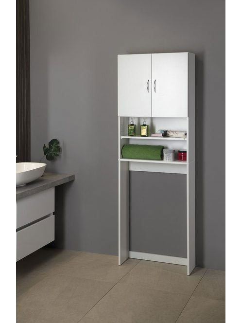 Aqualine Simplex Eco állószekrény mosógép fölé, 63x25x190 fe