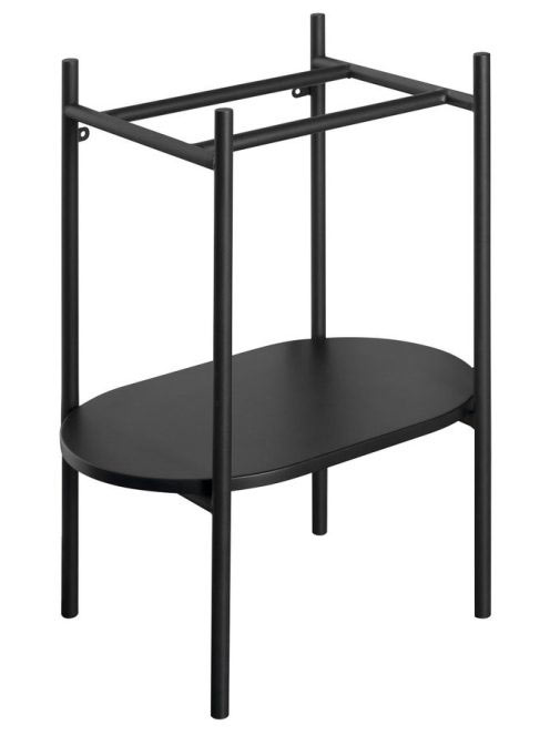 Aqualine Puno mosdóállvány 55x86x36 cm, fekete SKA570-2 - Fü