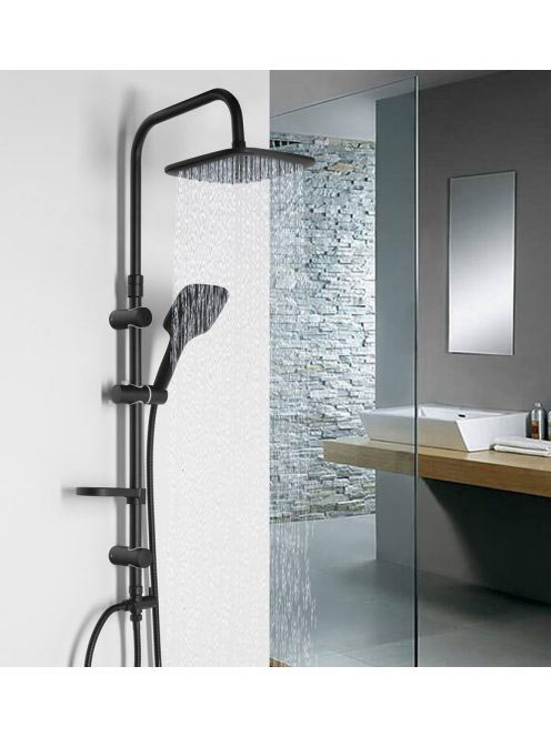 Aqualine Tara zuhanyoszlop zuhanyfejjel és zuhanyszettel, cs