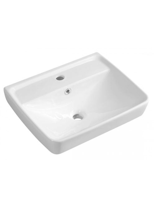 Aqualine Duru kerámia mosdó 50x40 túlfolyóval TU0350 - Fürdő