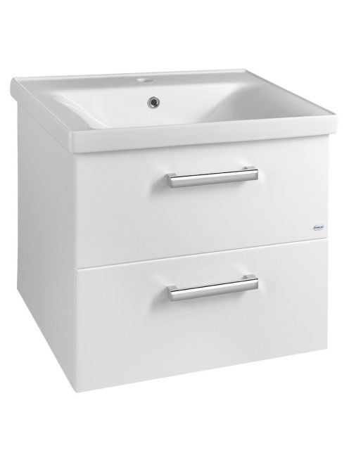 Aqualine Vega 2 fiókos mosdótartó szekrény 62x50x43,6 cm, fe