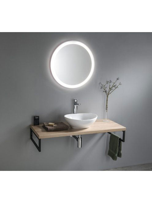 Aqualine Vega mosdótartó pult 124,5x45 cm, platina tölgy VG7