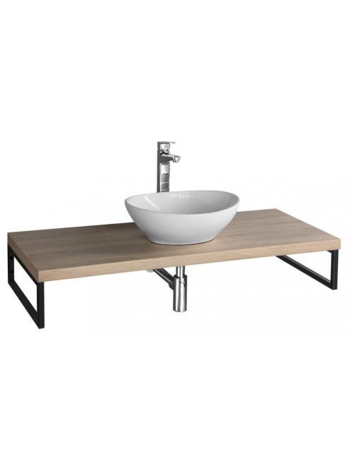 Aqualine Vega mosdótartó pult 144,5x45 cm, platina tölgy VG7